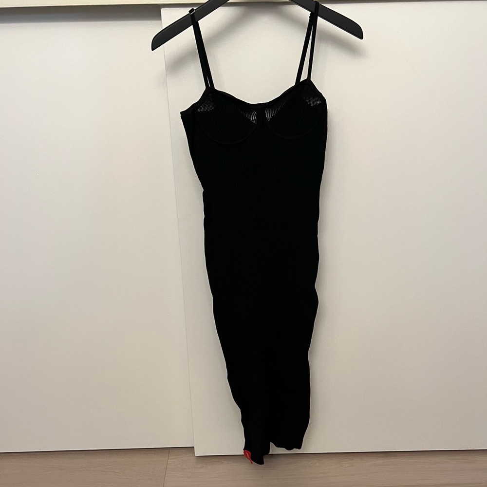 NWT Helmut Lang Black Eyelet Bra Dress - Picture 11 of 16